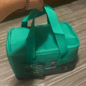BNWT green Trader Joe’s mini insulated cooler bag holiday 2024 edition